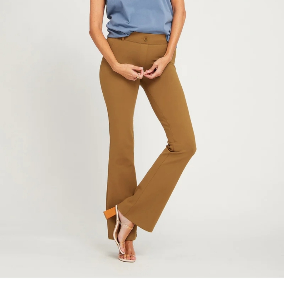 Betabrand boot cut yoga dress pants. 2xl, nutmeg